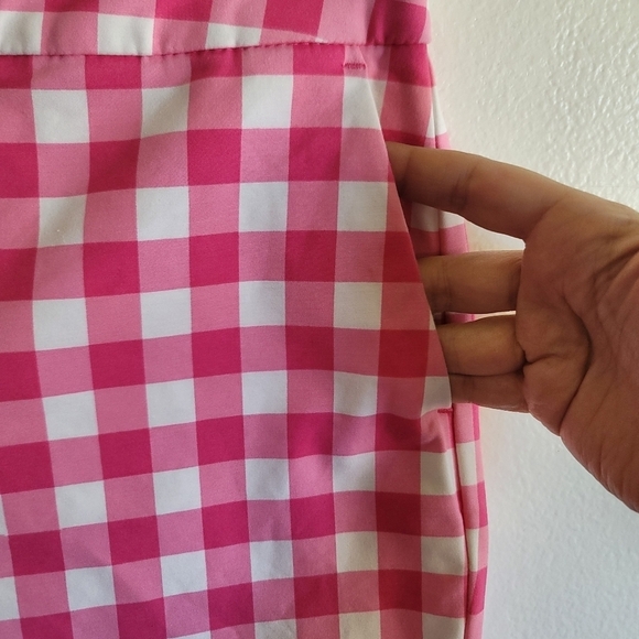 Boden, RIVIERA‎ Gingham Check Chino Shorts, Pink and White, Size US 4 - Picture 3 of 6